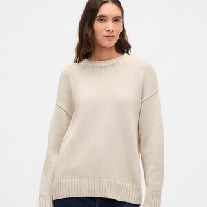 Gap 100% cotton oversized cream sweater